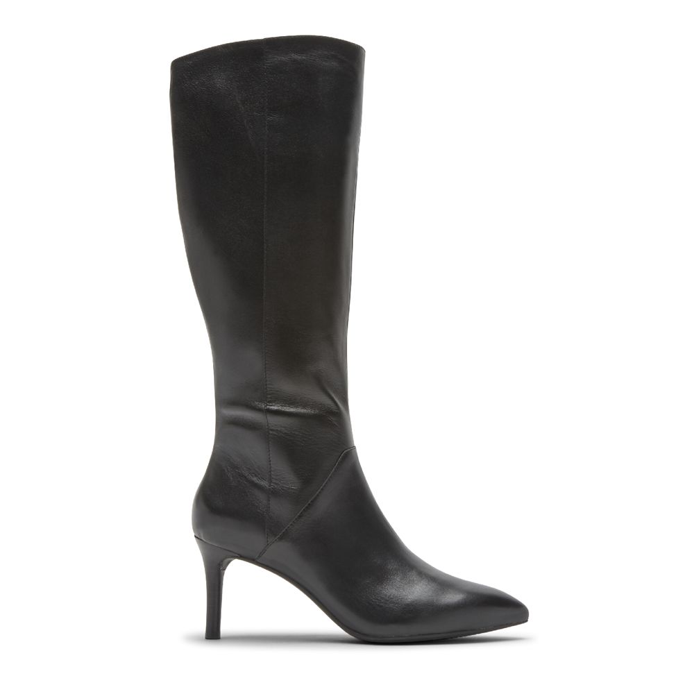 Botas Rockport Total Motion Ariahnna Tall Senhora - Pretas ( 754-CASHMK )